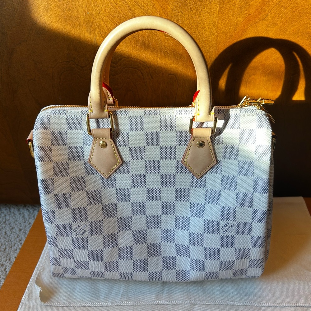 Louis Vuitton Speedy 25 Bandoulière Damier Azur – Excellent – Full Set - Picture 2 of 16